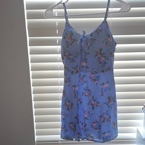 Floral Blue Dress